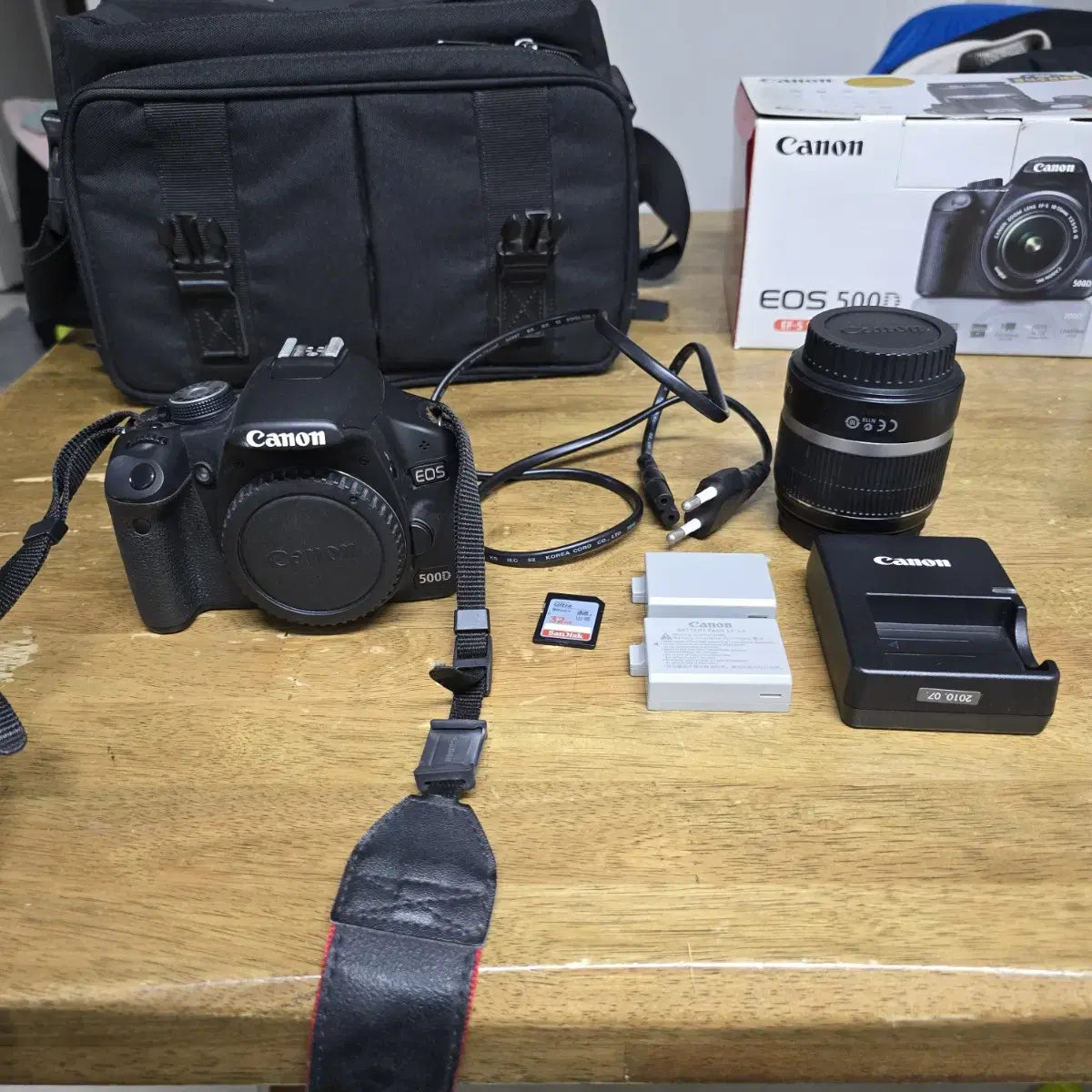 캐논 EOS 500D 세트 DSLR 판매합니다.